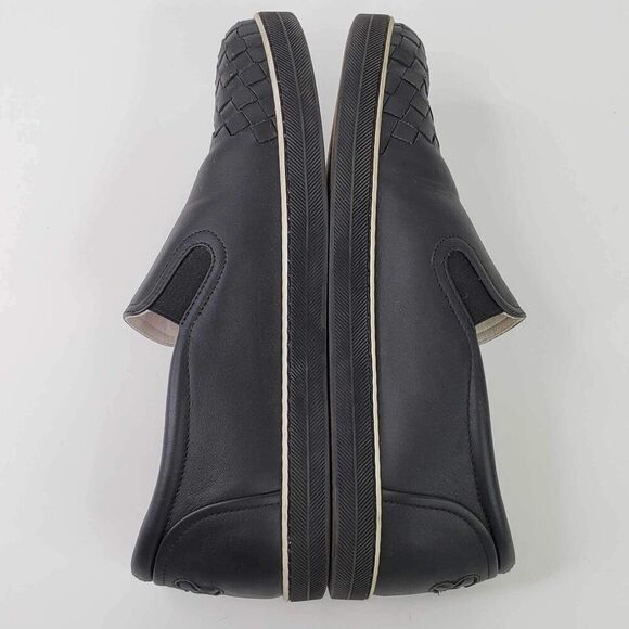 Bottega Veneta Slip On Shoes Black Leather Braided Low Top Men’s 39 US 9 main image 10